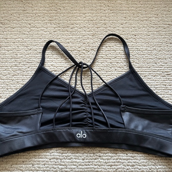 ALO Yoga Midnight Strappy Sports Bra - Picture 1 of 3